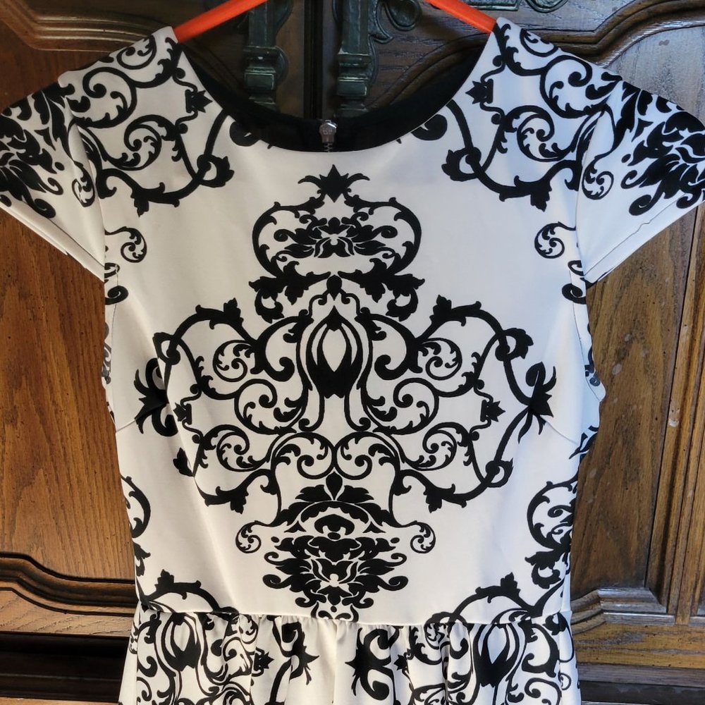 Black and white pasley